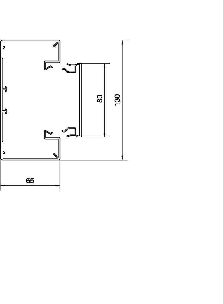 tehalit.BRP Kanał PVC podstawa 65x130 biały BRP6513019016 HAGER