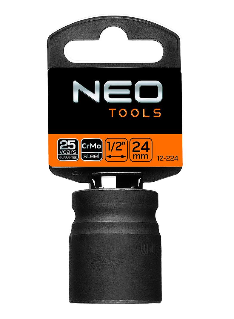 Nasadka udarowa 1/2", 24 x 38mm, Cr-Mo