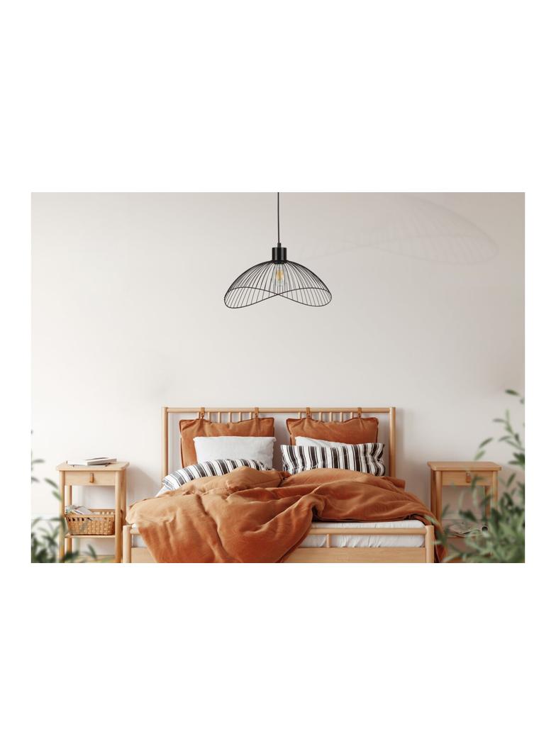 OPRAWA SUFITOWA RETO 2, 4151, AC220-240V, 50/60Hz, 1*E27, IP20, ŚREDNICA 50 cm, POJEDYNCZA, CZARNA