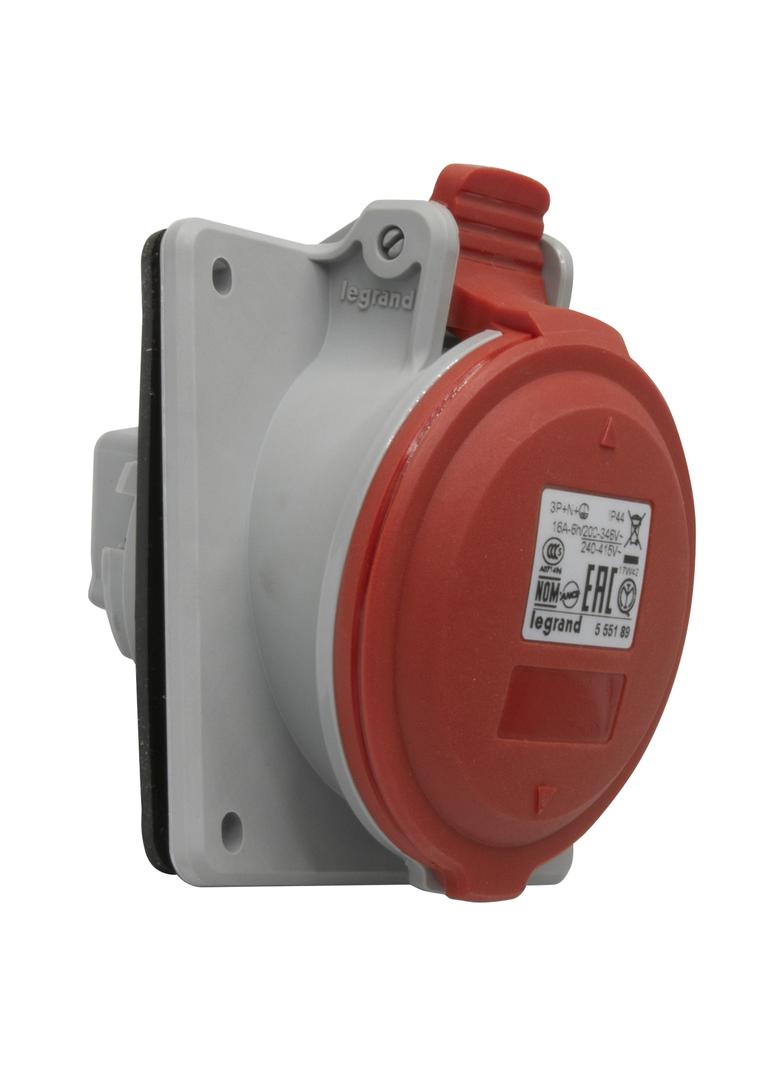 P17 TEMPRA PRO GNIAZDO TABLICOWE 16A 3P+N+Z 400V IP44, Legrand