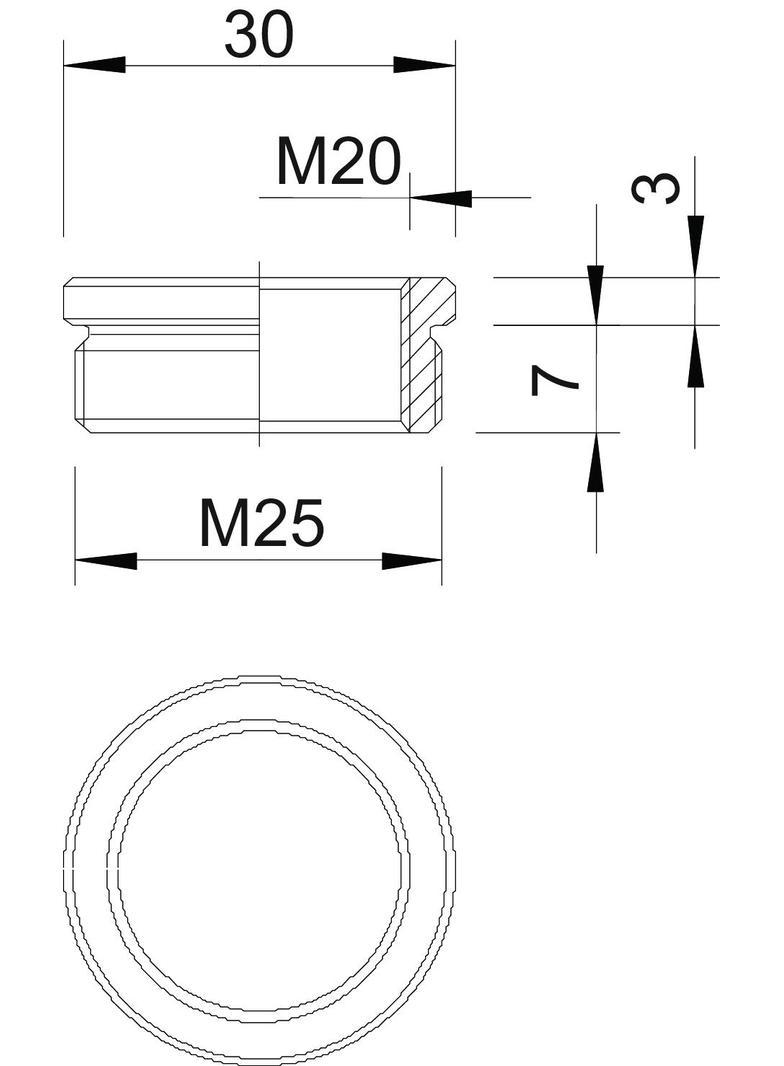 167 M, REDUKCJE M25-M20 MS/NIKL.