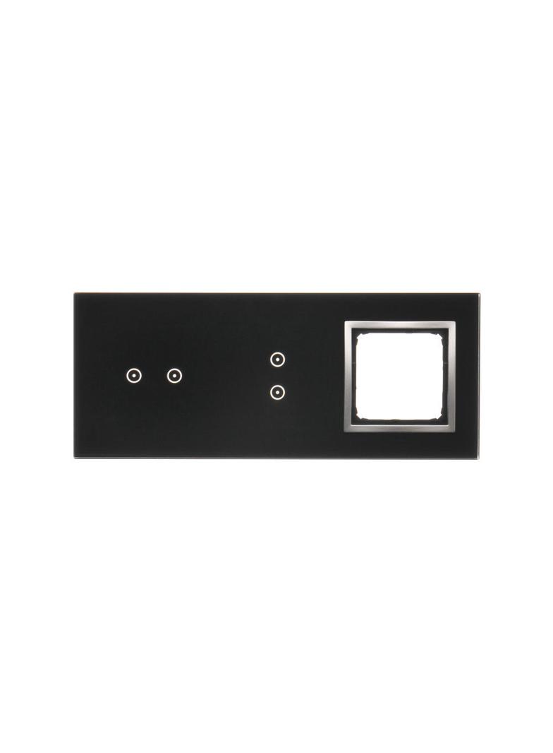 Simon 54 Touch Panel dotykowy S54 Touch 3 moduły 2 pola dotykowe poziome + 2 pola dotykowe pionowe + 1 otwór na osprzęt S54 księżycowa lawa DSTR3230/74 KONTAKT
