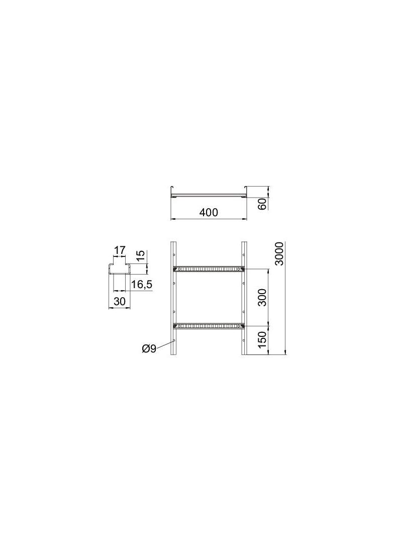 LCIS 640 3 FS, Drabina kablowa
