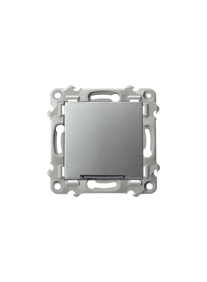 SZAFIR Łącznik kontrolny z podświetleniem niebieskim - kolor srebro