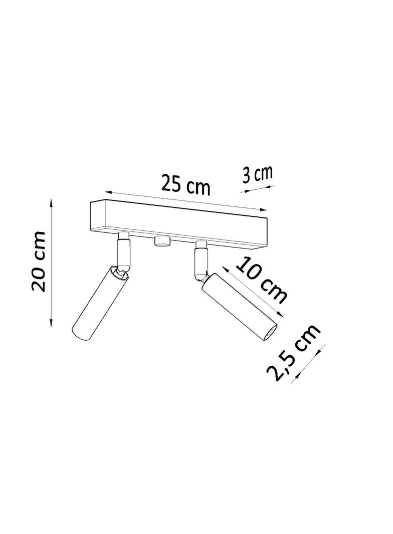 Sollux Plafon EYETECH 2 czarny SL.0898