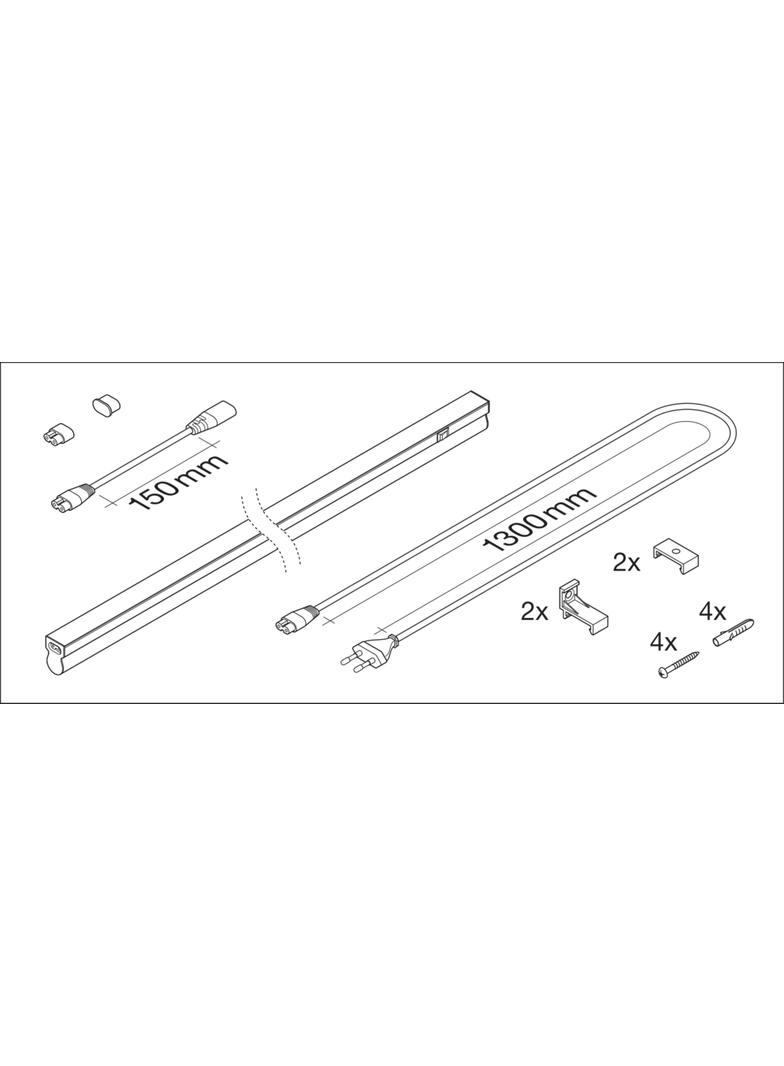 Oprawa liniowa LINEAR COMPACT SWITCH 600 8W 3000K