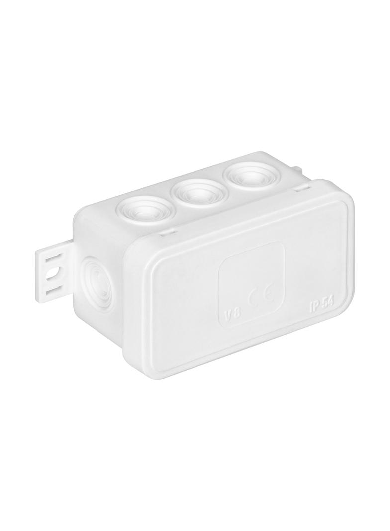 Puszka n/t CLICK IP54 8 przepustów kablowych 80x45x41mm biały OR-JB-13805/W ORNO