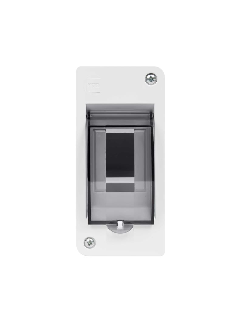 Obudowa n/t EP 1/2 z szybą  IP 30 D  transparentna dymna