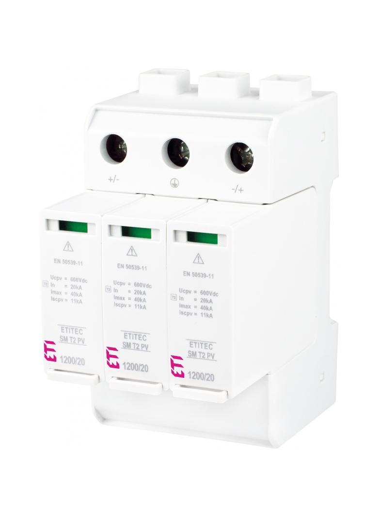 Ogranicznik przepięć T2 (C) - do systemów PV TEC SM T2 PV 1200/20 Y 002440634 ETI