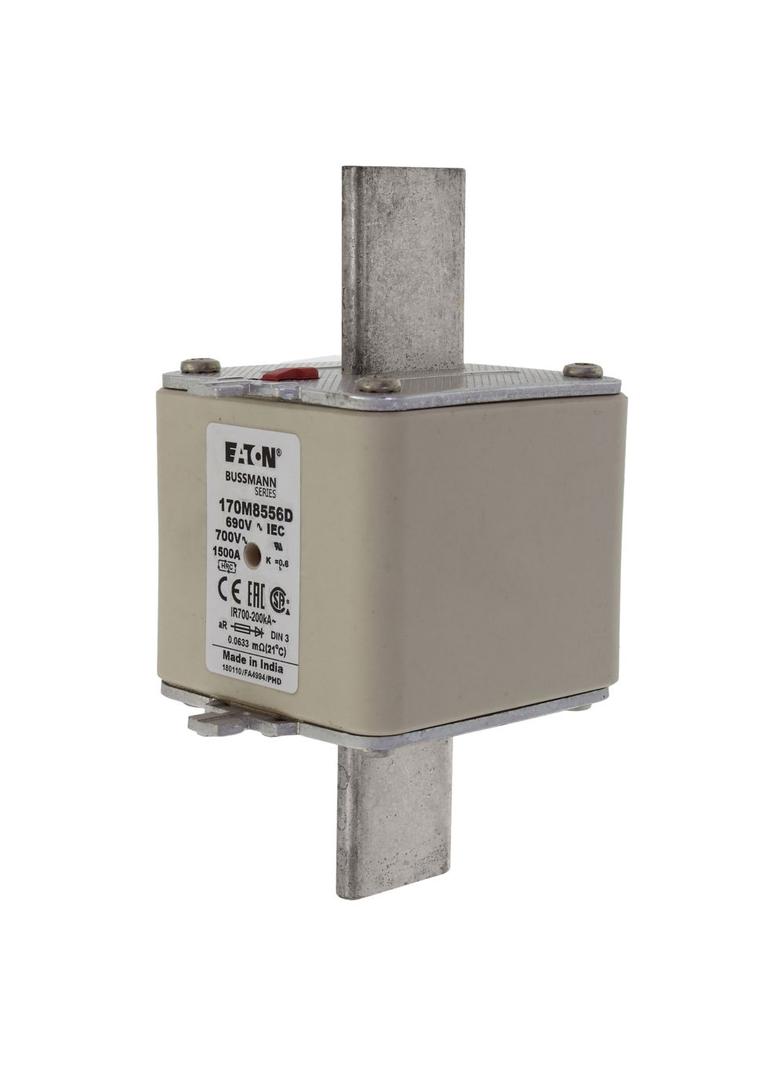1500A 690V aR DIN 3 HSDNH FUSE Wkładka szybka 1500A AC 690V DIN 3 aR DIN IEC dual (combinat 170M8556