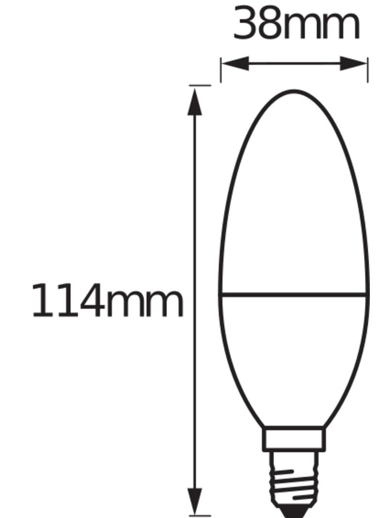 Lampa LED SMART+ ZB CL B Frosted TW 40 yes 4,9W/ E14