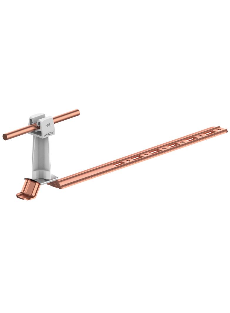 AN-19KP/CU/S-N Uchw.dach.uniw.Z-zatrz. L=28cm,H=7cm /CU/ szary