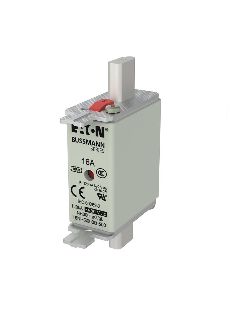 NH FUSE 16AMP 690V gG SIZE 000 Wkładka NH000 16A 690V GL/GG podwójny wskaźnik 16NHG000B-690 EATON