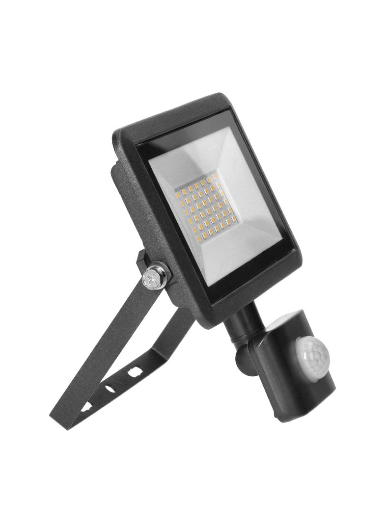 FARO S LED 30W naświetlacz z PIR, 2400lm, IP44, 4000K, aluminium + szkło AD-NL-6254BLR4 ORNO