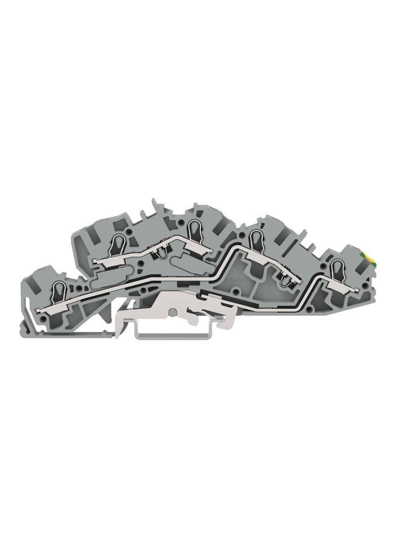 TOPJOBS złączka piętrowa 6 mm2 L/L/PE szara