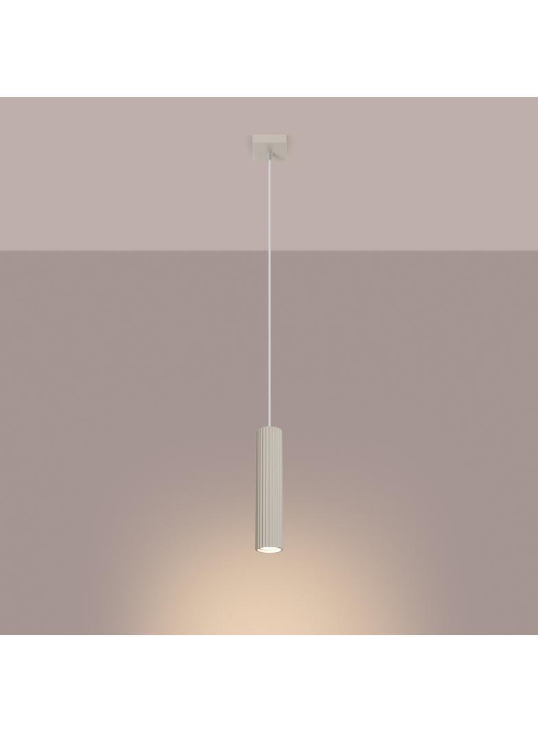 Sollux Lampa wisząca KARBON 1 beżowy SL.1592