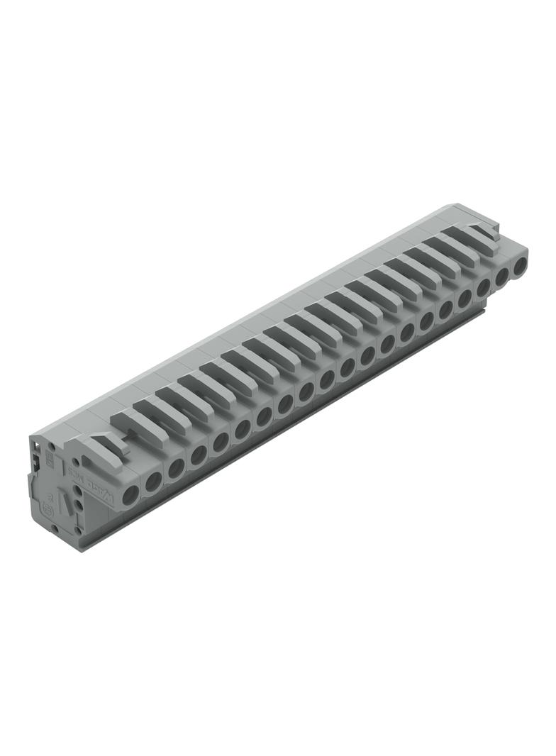 MCS-MIDI Classic gniazdo kątowe 20-bieg. szare raster 5 mm /10szt./ WAGO