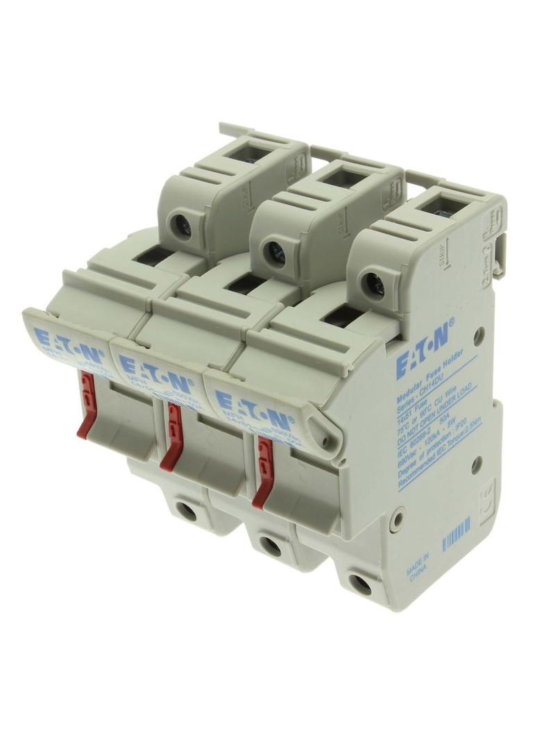 3 pole 14x51 MFH Podstawa wkładki cylindrycznej 14x51 3P 50A 690VAC CH143DU EATON