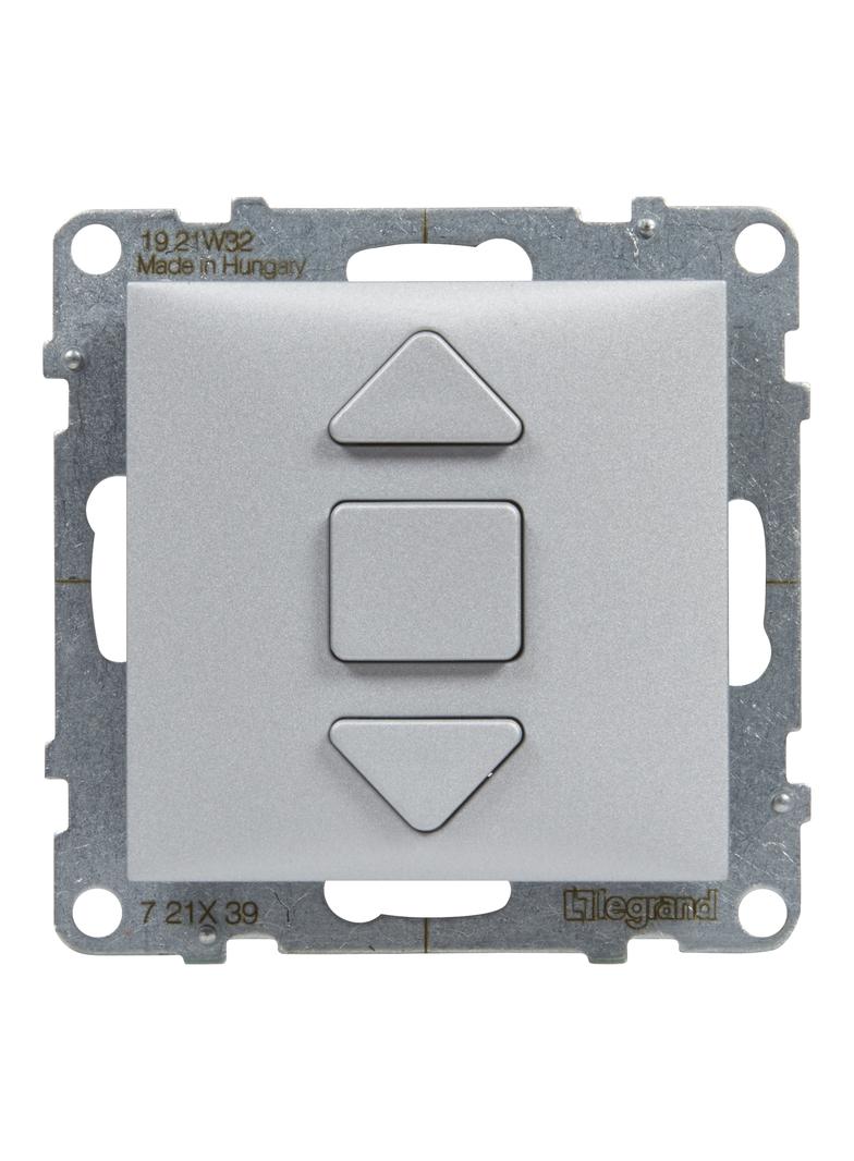Suno Łącznik Rolet - 6 Ax - 250V - 3 Pozycyjny: Góra Dół Stop - Bezpośrednie Sterowanie Roletami Aluminium 721339 LEGRAND
