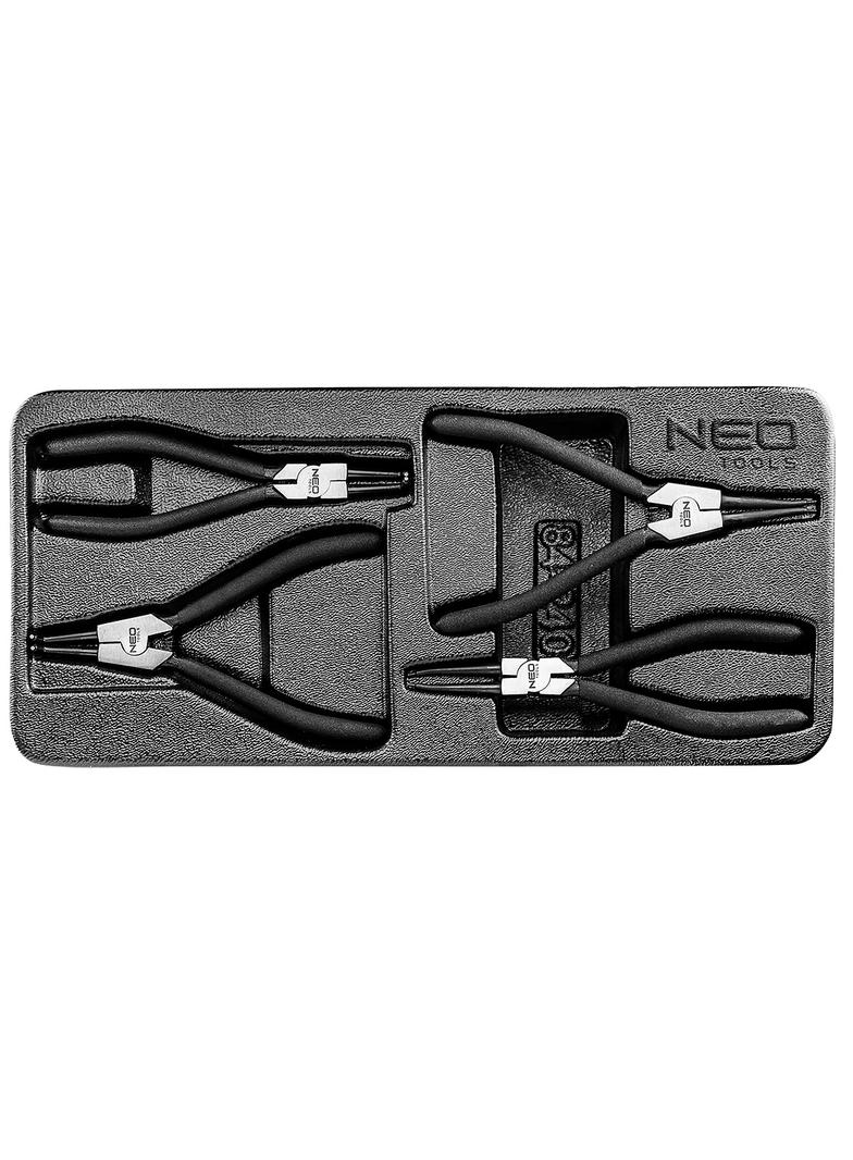 Szczypce segera do pierścieni osadczych, zestaw 4 szt., wkładka