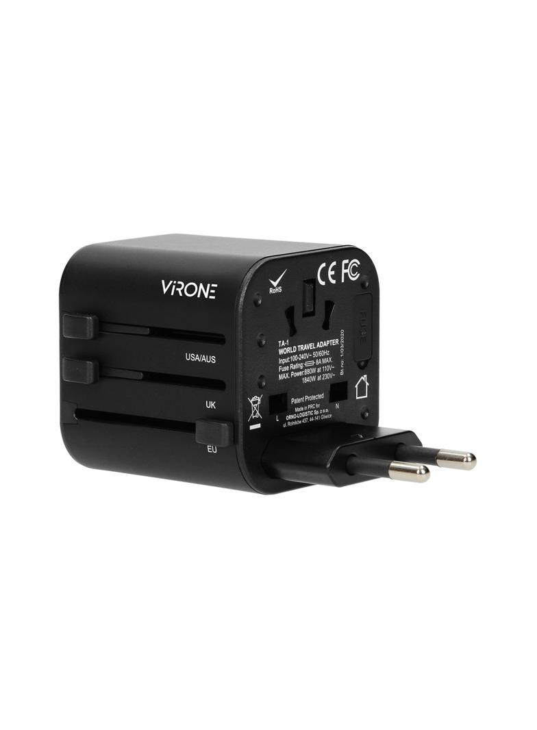 GOworld uniwersalny adapter podróżny do ponad 200 krajów świata 100-240V 8A TA-1 ORNO
