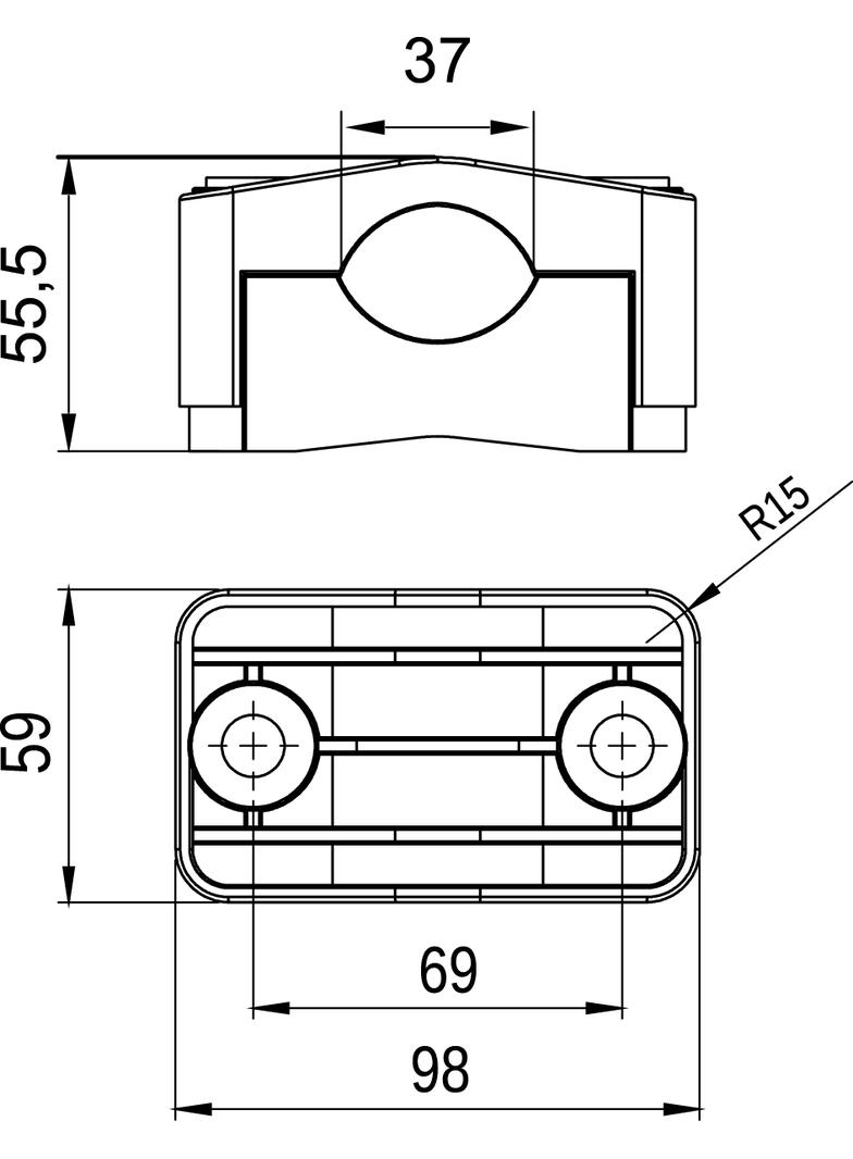Uchwyt kabla siłowego KO40T taśma OPATÓWEK