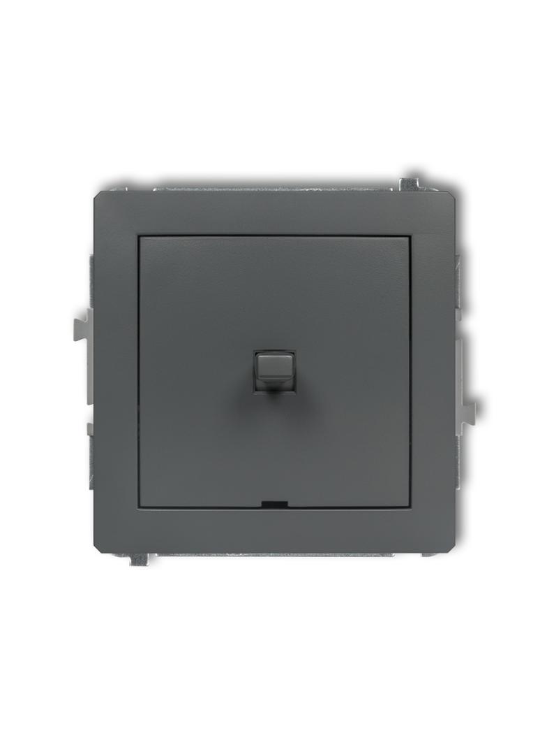 DECO Mechanizm łącznika krzyżowego w stylu amerykańskim (jeden klawisz, bez piktogramu) grafitowy ma