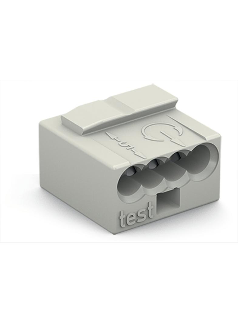 Szybkozłączka MIKRO 4x 0,6‑0,8mm2 jasnoszara 243‑304 /100szt./ WAGO