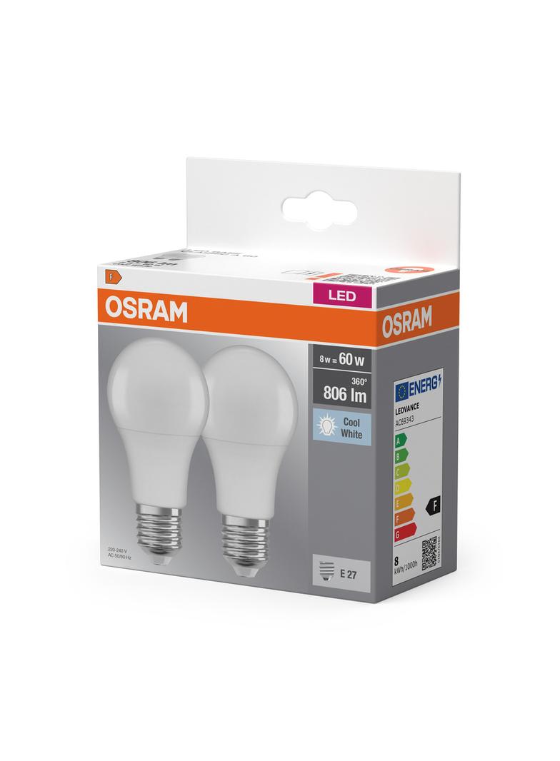 Lampa LED BASE Classic A60 8,5W/840 230V plastik E27 FS2 OSRAM