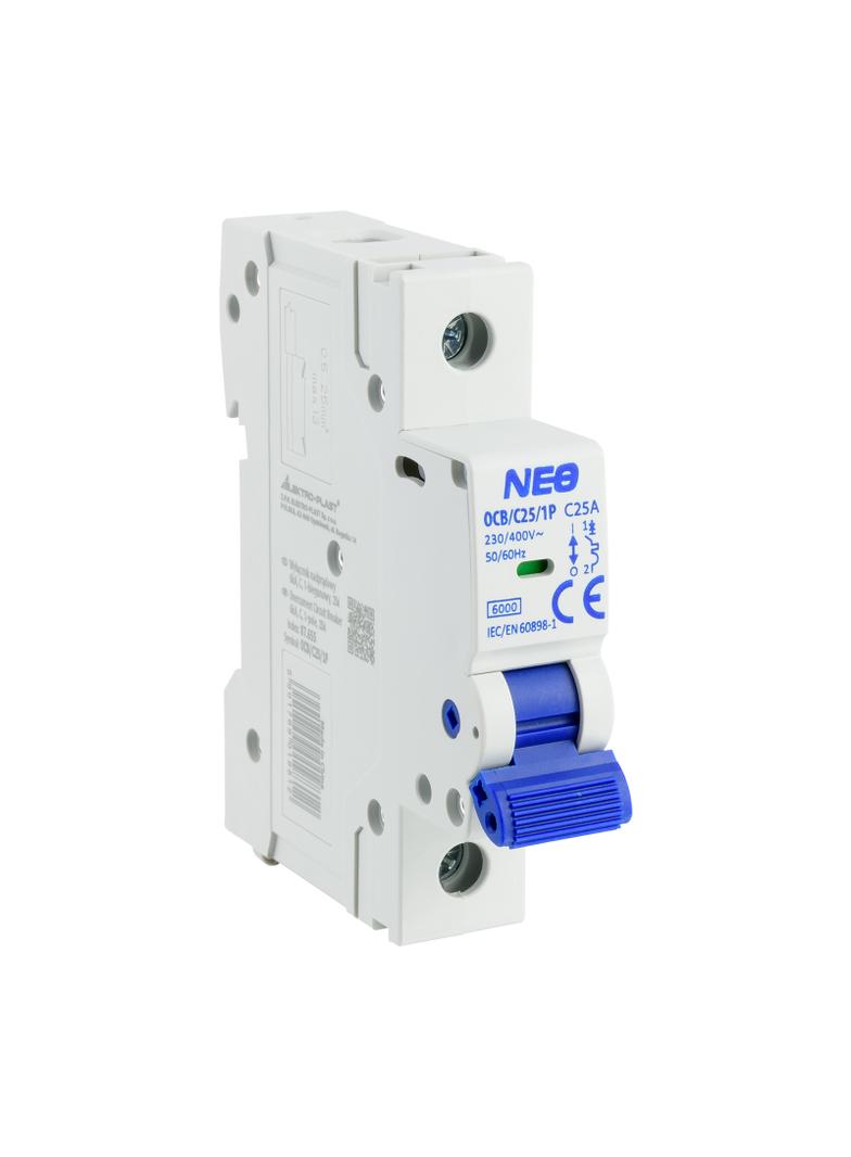 Wyłącznik nadprądowy 6kA 1P C25A OCB/C25/1P 87.655 OPATÓWEK