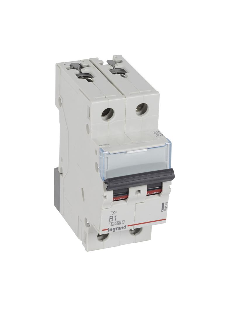 Wyłącznik Nadprądowy S 312 2P B1A 10000A TX3 404105 LEGRAND