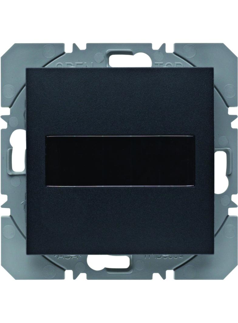 BERKER B.X/S.1 KNX RF Przycisk pojedynczy płaski z baterią słoneczną antracyt 85655185 HAGER