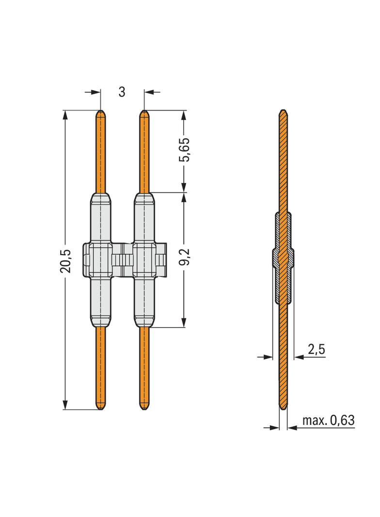 element łączący /1500szt./ WAGO