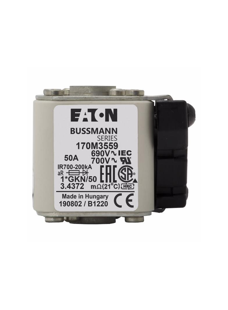 FUSE 50A 690V 1*GKN/50 AR UC Wkładka szybka 50A AC 690V rozmiar 1 45x59x51 mm aR IE 170M3559 EATON