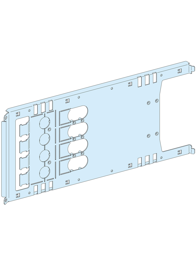 Rozdzielnice PrismaSet, płyta montażowa Prisma P do mocowanego poziomo aparatu NSX630 4P