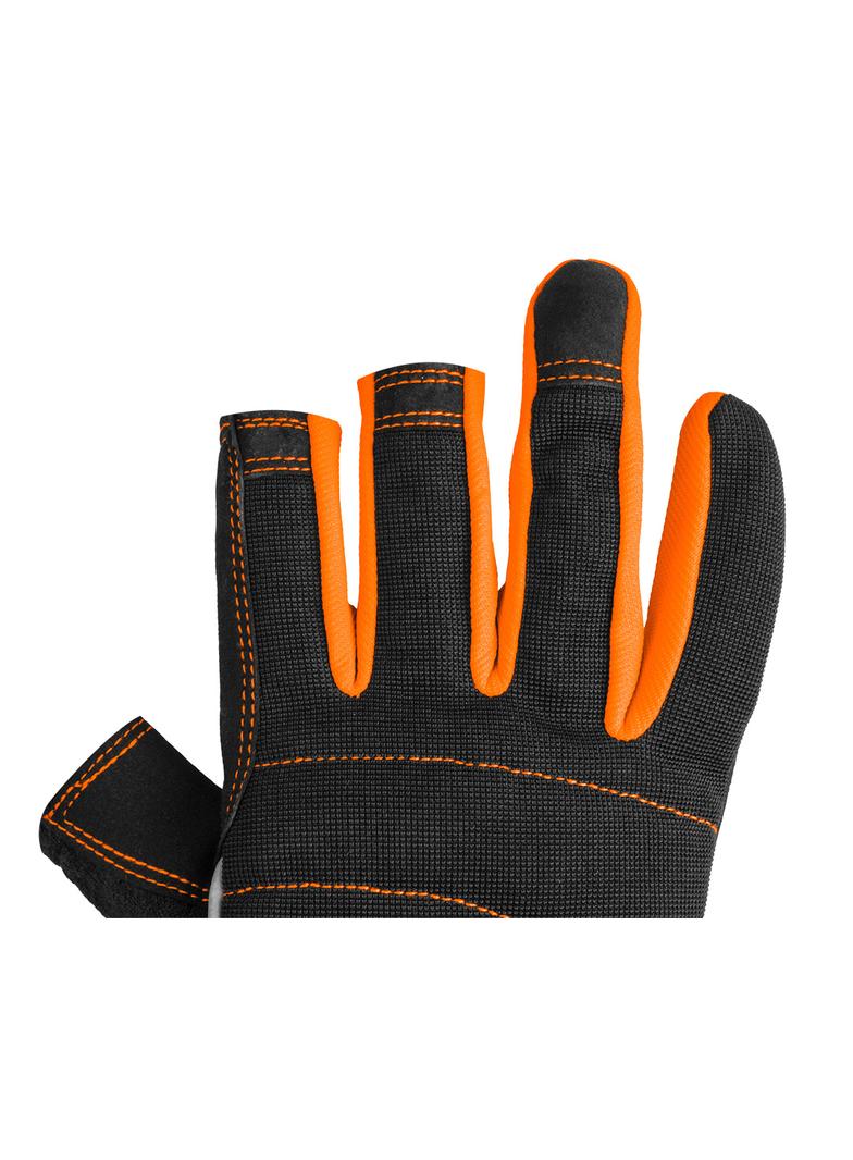 Rękawice robocze z magnesem, bez palców, rozmiar 10"