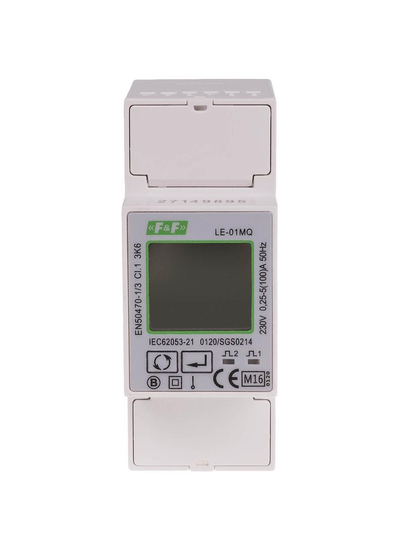 "Jednofazowy licznik zużycia energii czynnej i biernej Modbus RTU 100(5)A