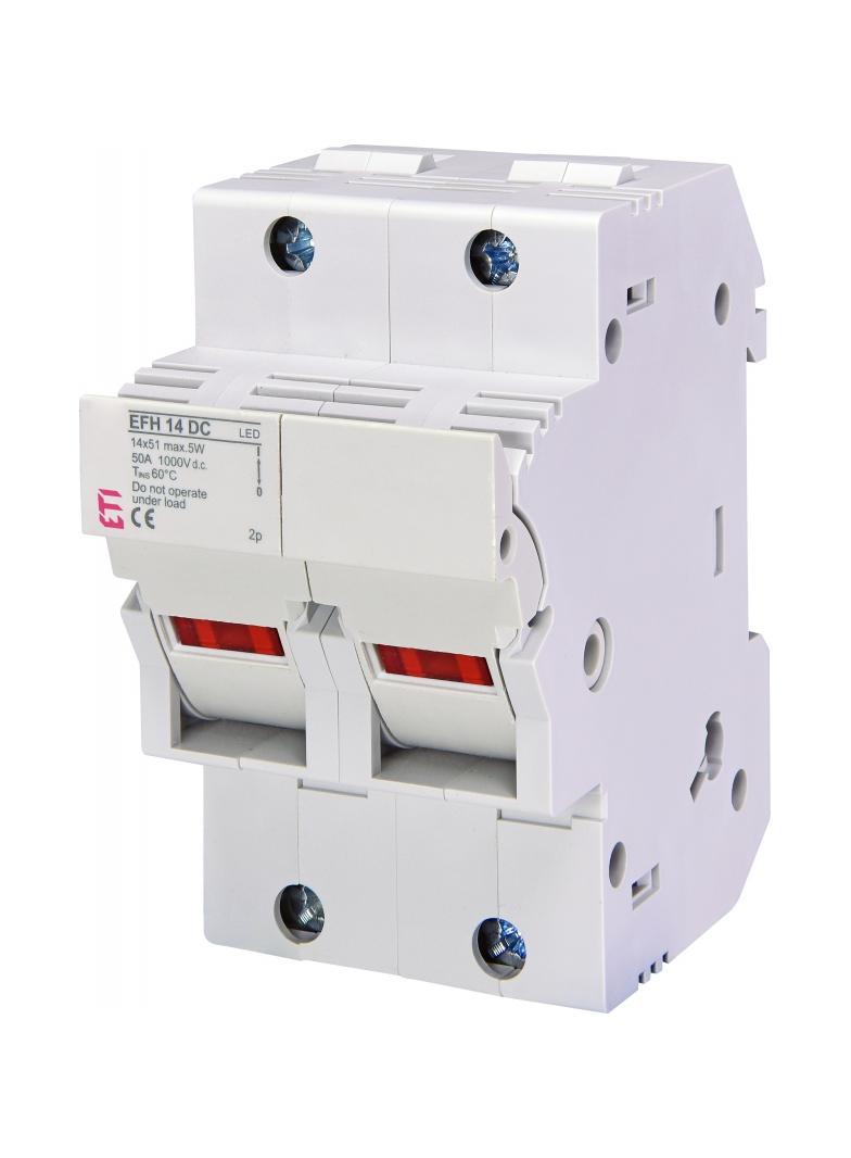 Podstawa bezpiecznikowa DC EFH 14 DC 2P LED 002560213 ETI