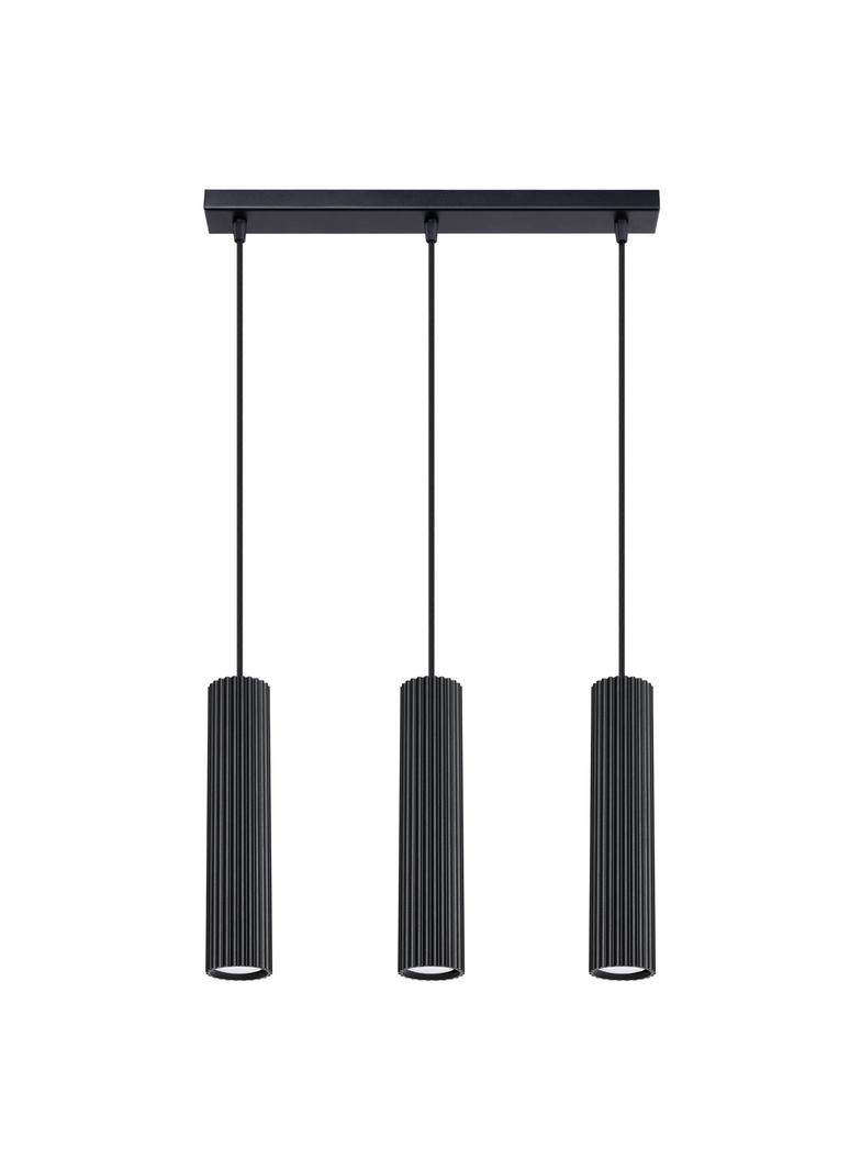 Sollux Lampa wisząca KARBON 3L czarny SL.1575