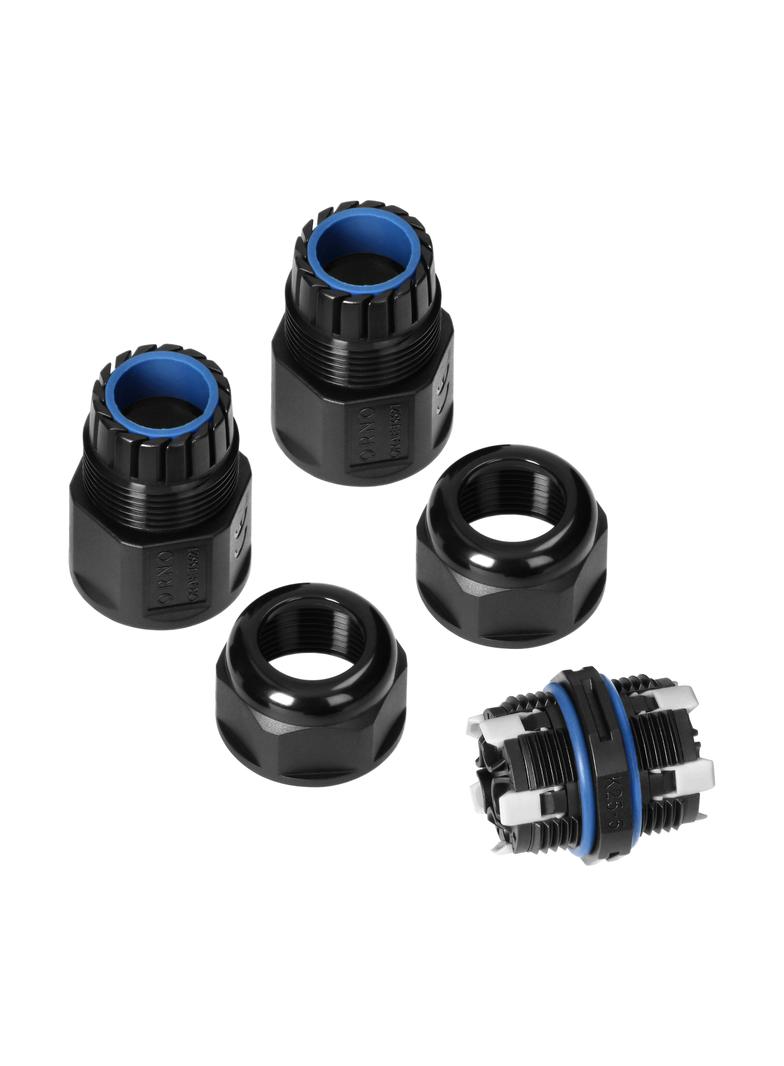 Konektor kablowy prosty z szybkozłączką IP68, 5x4mm2, 400V/20A
