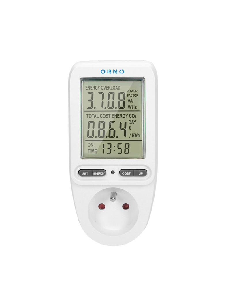 Watomierz, kalkulator energii z wyświetlaczem LCD OR-WAT-435 ORNO