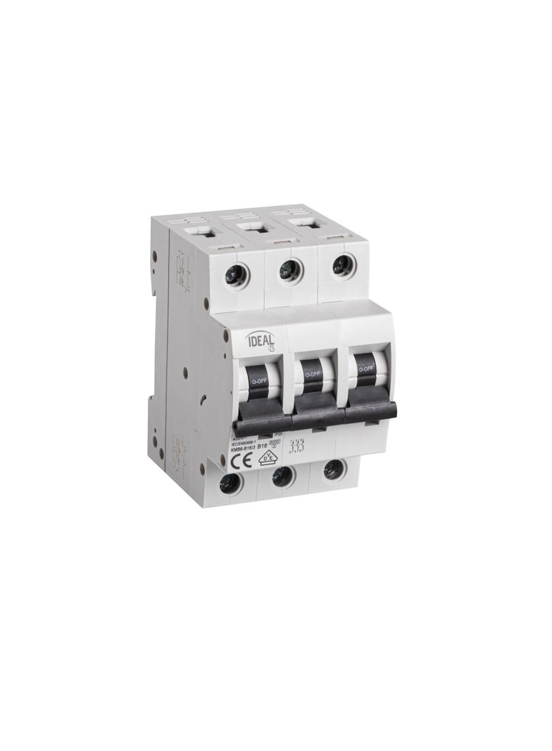 Wyłącznik nadprądowy 6kA 3P B16A KMB6-B16/3 IDEAL 23149 KANLUX