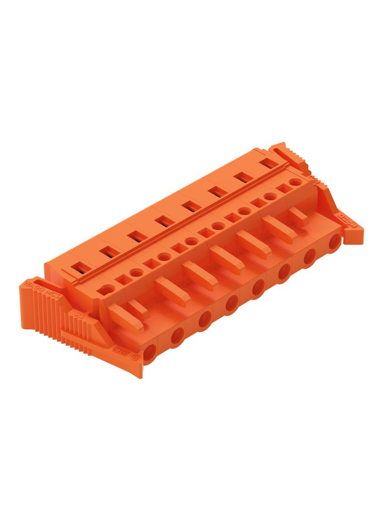 MCS-MIDI Classic gniazdo 8-bieg. pomarańczowe raster 7,62 mm /25szt./ WAGO