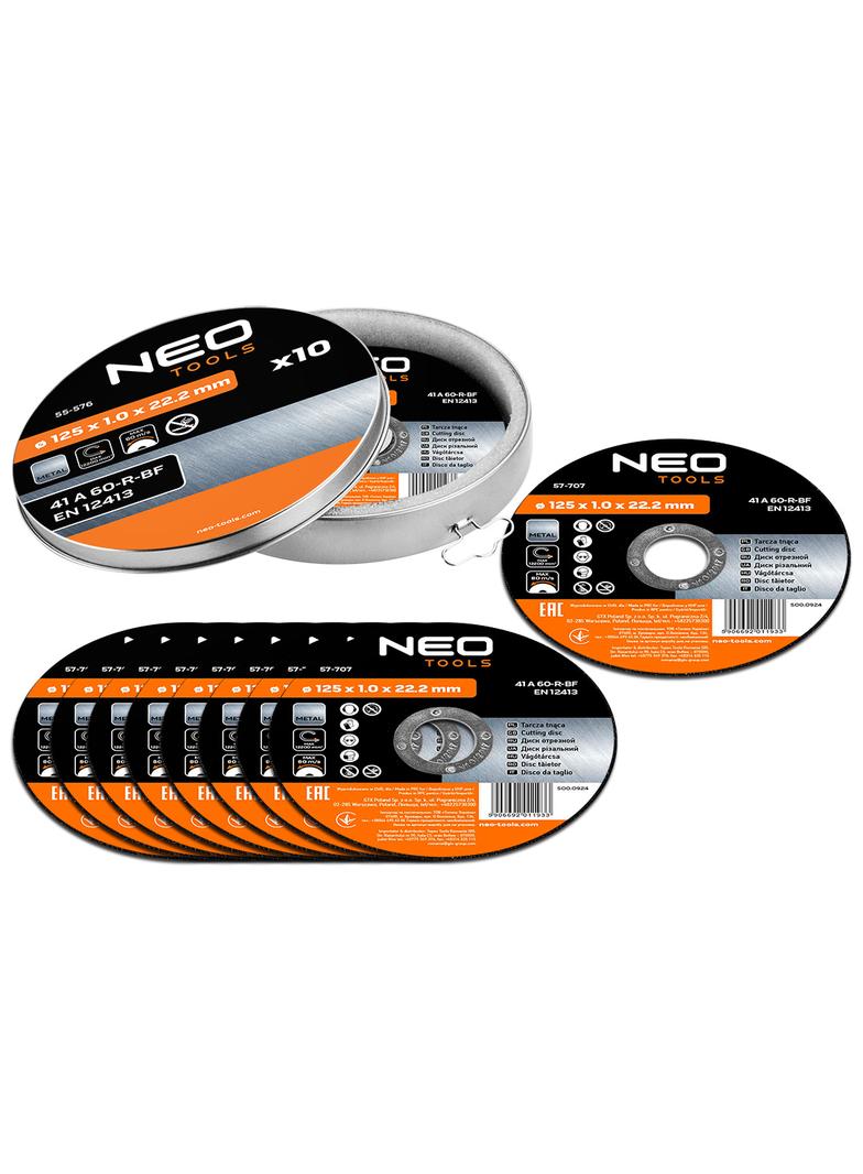 Tarcza tnąca do metalu 125 x 1.0 x 22.2 mm, 41 A60-T-BF, 10 szt.