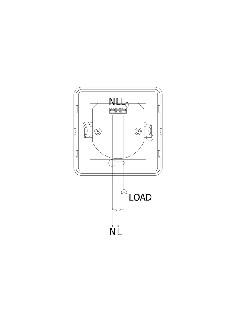 CZUJNIK RUCHU CR-4 LED,  MIN. 40W, MAX. 500W, AC220-240V, 50/60HZ, KĄT DZIAŁANIA 160*, ZASIĘG 12M ±