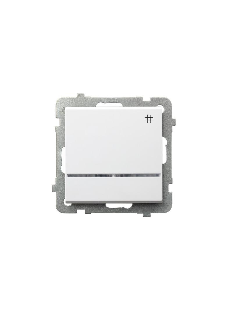 SONATA Łącznik krzyżowy z podświetleniem pomarańczowym - kolor biały