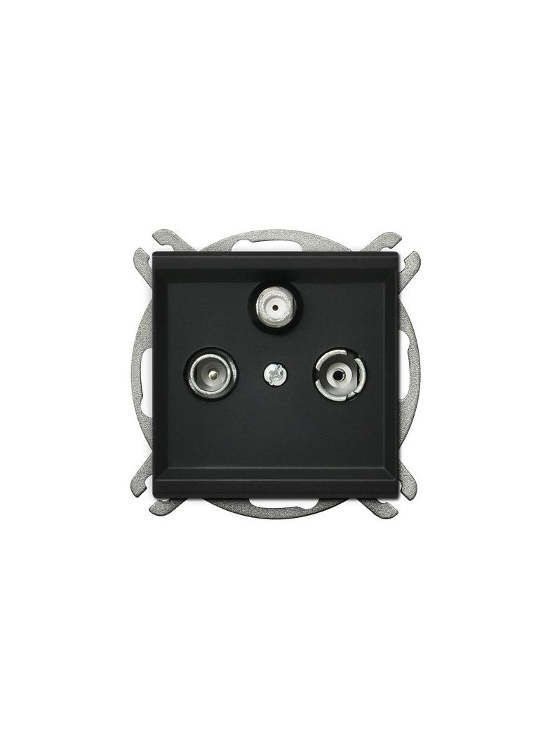 SONATA Gniazdo RTV-SAT końcowe - kolor czarny metalik