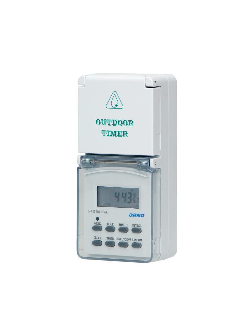 Elektroniczny programator czasowy,Schuko,IP44 OR-PRE-432(GS) ORNO