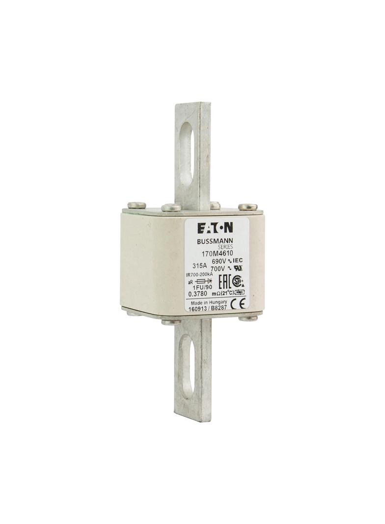 FUSE 315A 690V 1FU/90 AR UC Wkładka szybka 315A AC 690V rozmiar 1 53x69x136 mm aR IEC UL, 170M4610 E