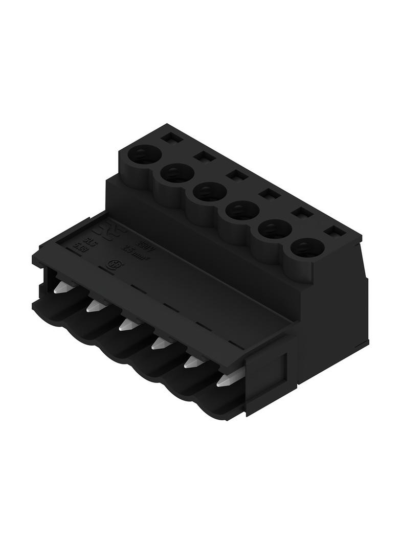 SLS 5.08/06/180B SN BK BX Wtyk PCB (złącze wiązki), 5.08 mm, Liczba biegunów: 6, Przyłącze z jarzmem /54szt./ 1645270000 WEIDMÜLLER